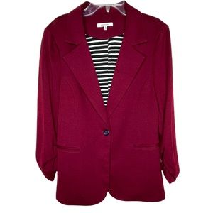Women's Burgundy Blazer